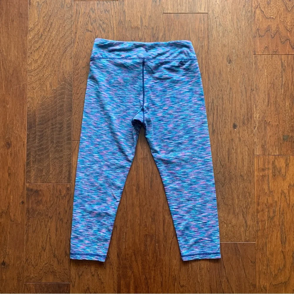 Gymboree Girls Blue Space Dye Capri Leggings | Size 10/12